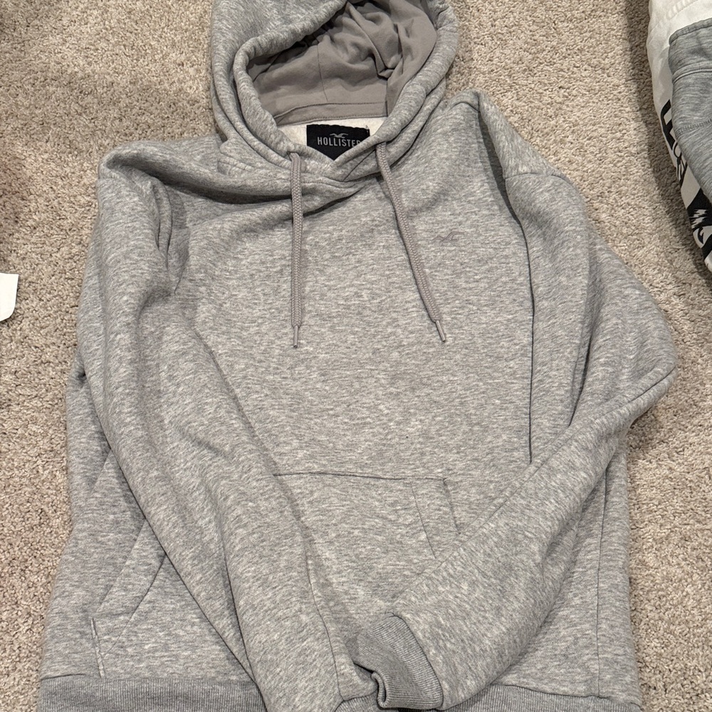 Hollister Light Gray Men's Hoodie